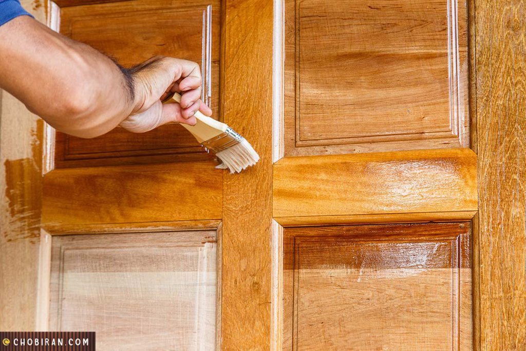 آموزش کامل رنگ کردن انواع درب چوبی